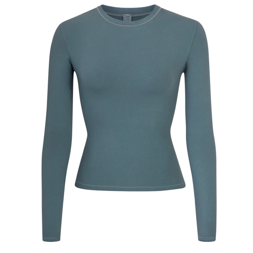 SKIMS Cotton Jersey Long Sleeve T-Shirt